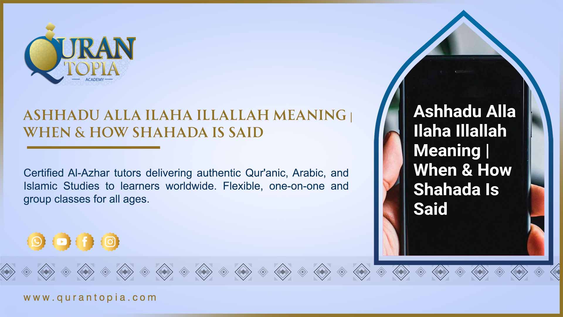 Ashhadu Alla Ilaha Illallah Meaning - Islamic Testimony of Faith and Shahada Guide